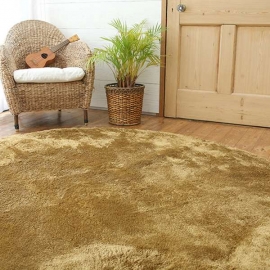 Круглый пушистый ковёр песочного цвета JumKids Sweet Sand