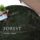 Круглый зелёный пушистый ковёр с мягким ворсом JumKids Sweet Forest